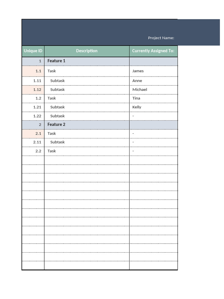WBS Dictionary Template Example | PDF
