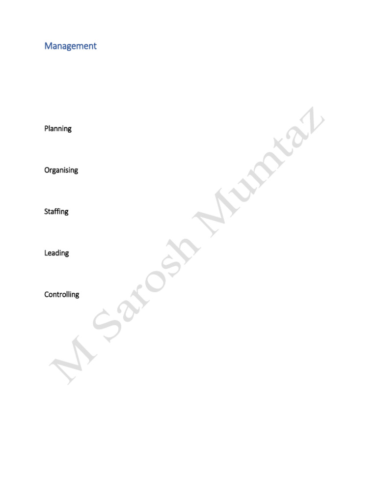 Management Notes 2025 BBA-102 | PDF | Decision Making | Goal
