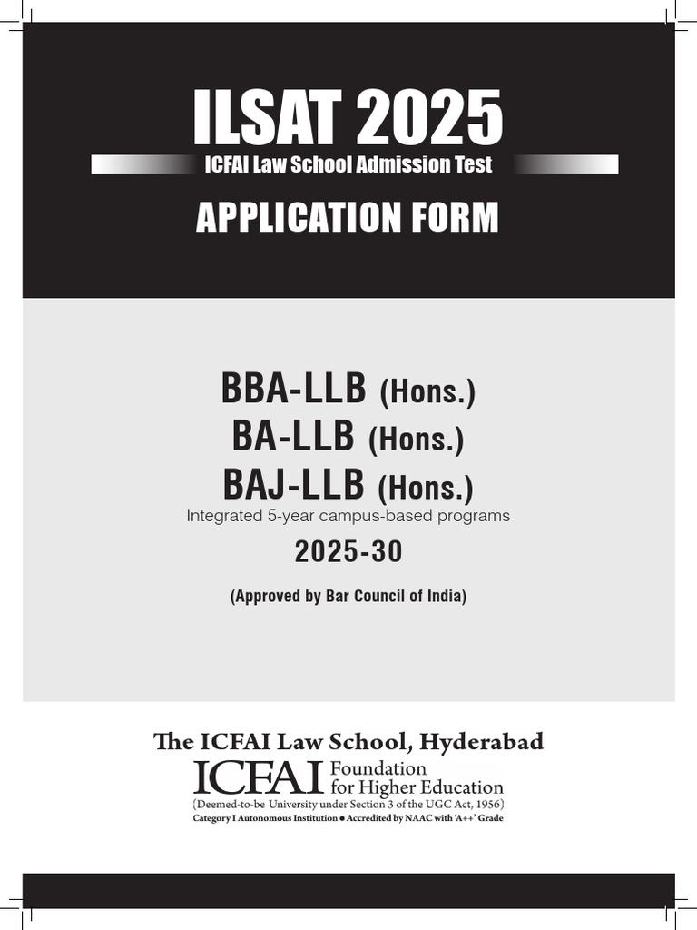 ILSAT 2025 Application Guidelines | PDF | Identity Document