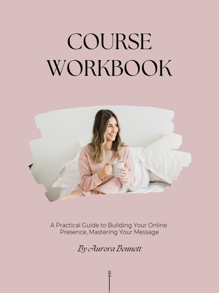 Pink and Neutral Modern Coaching Course Workbook For Women ...
