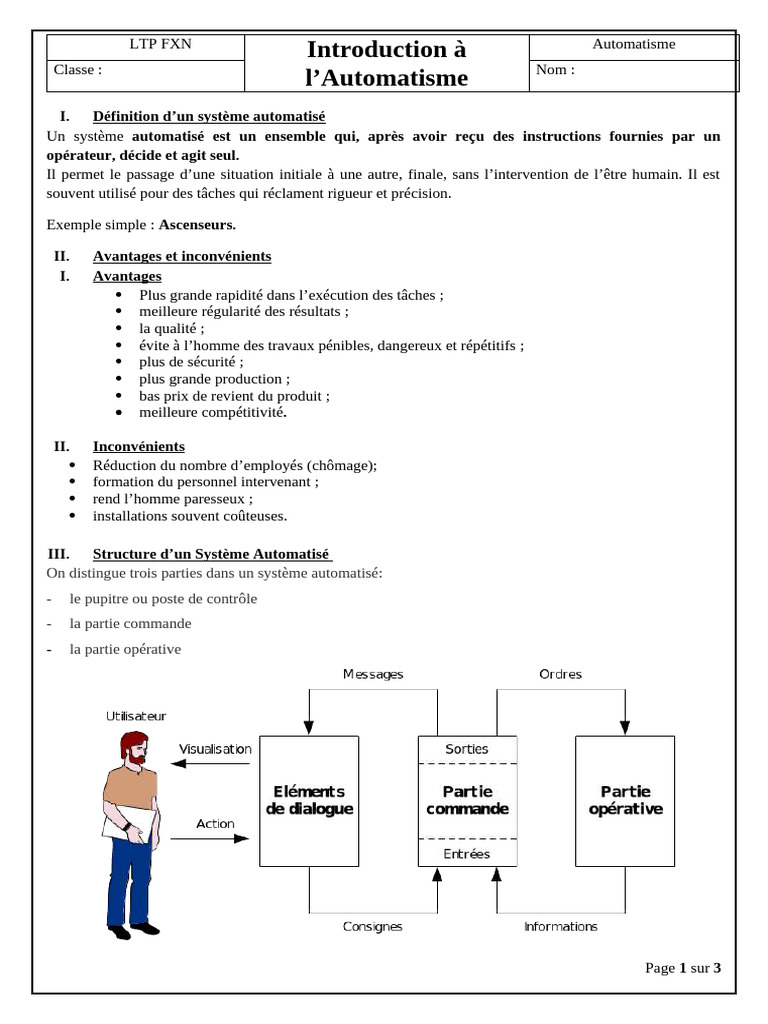 Introduction aux systèmes automatisés | PDF | Électronique | Électricité