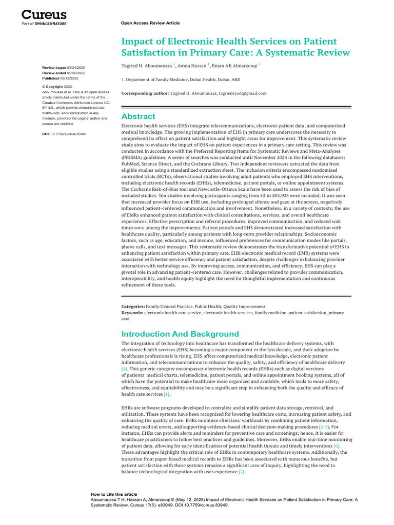 20250611-342473-5adxrn | PDF | Electronic Health Record | Systematic Review