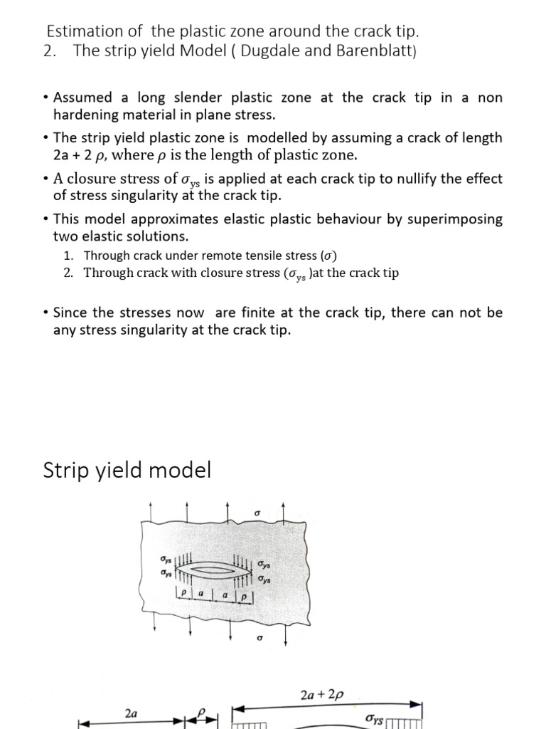 Estimating Plastic Zone at Crack Tips | PDF | Fracture Mechanics | Fracture