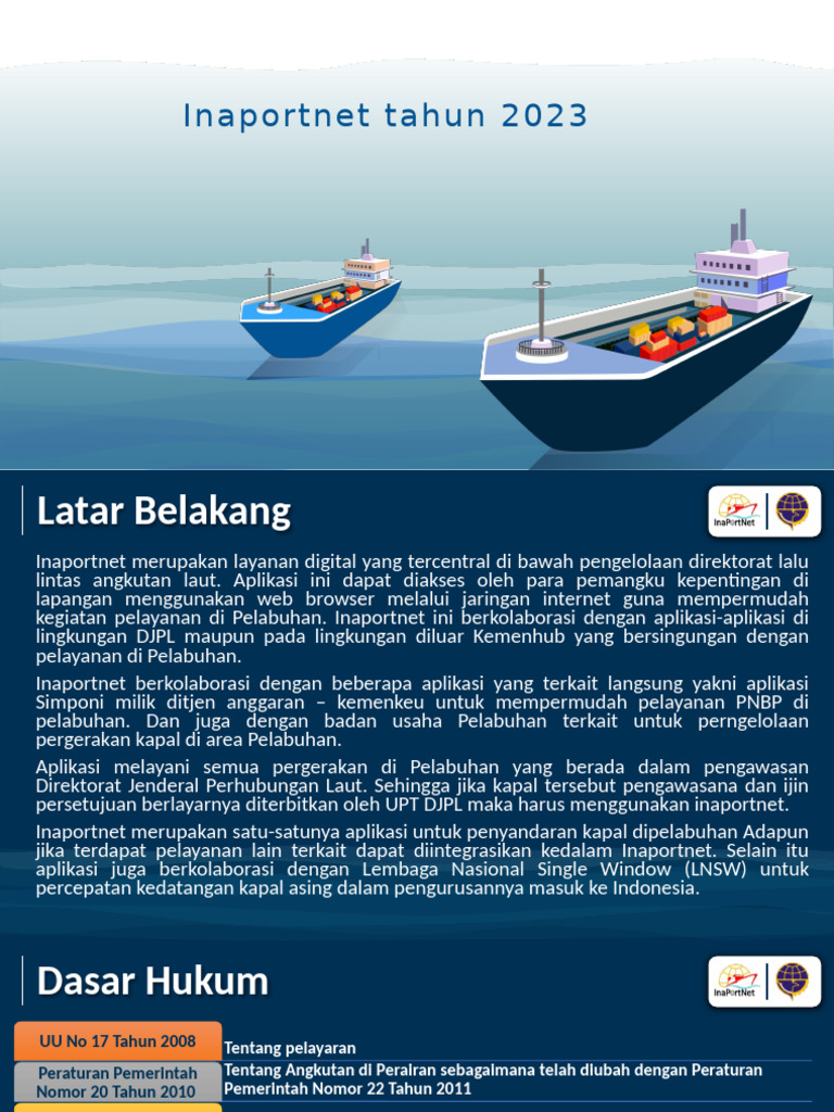 Inaportnet 2023: Solusi Digital Pelabuhan | PDF