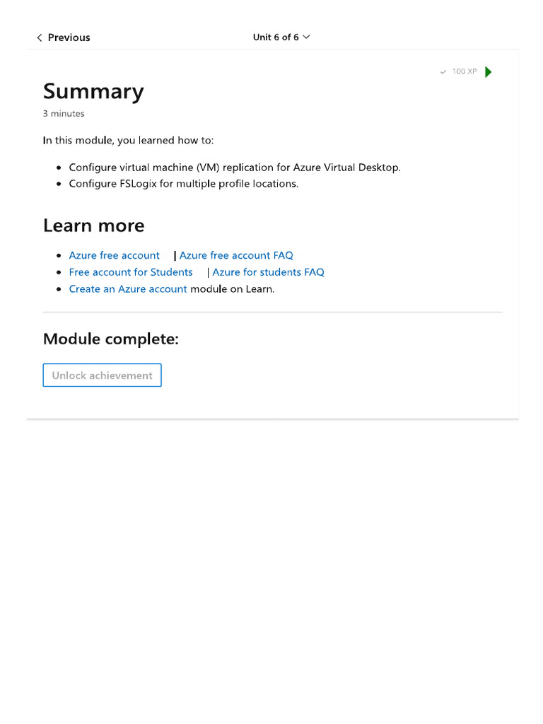 Summary - Training - Microsoft Learn | PDF