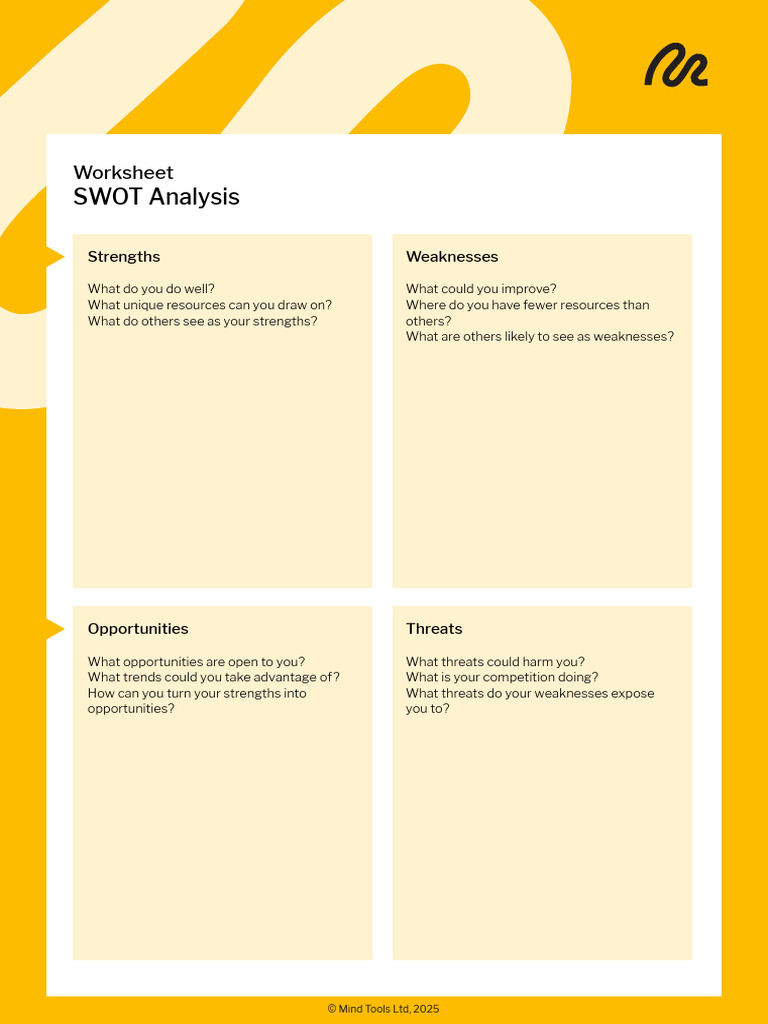 SWOTAnalysisWorksheet 3 | PDF