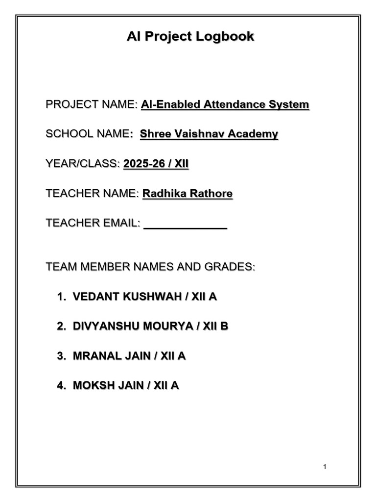 AI Attendance System Development Guide | PDF | Artificial Intelligence ...