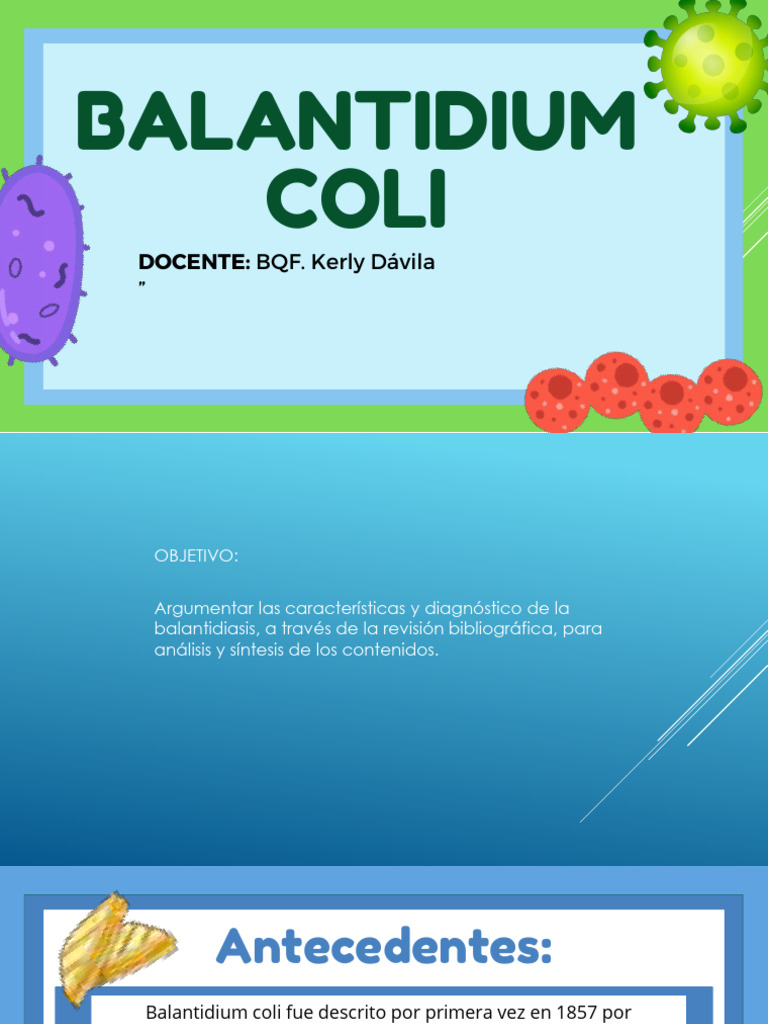 Balantidium Coli 205 | PDF | Enfermedades y trastornos | Especialidades ...