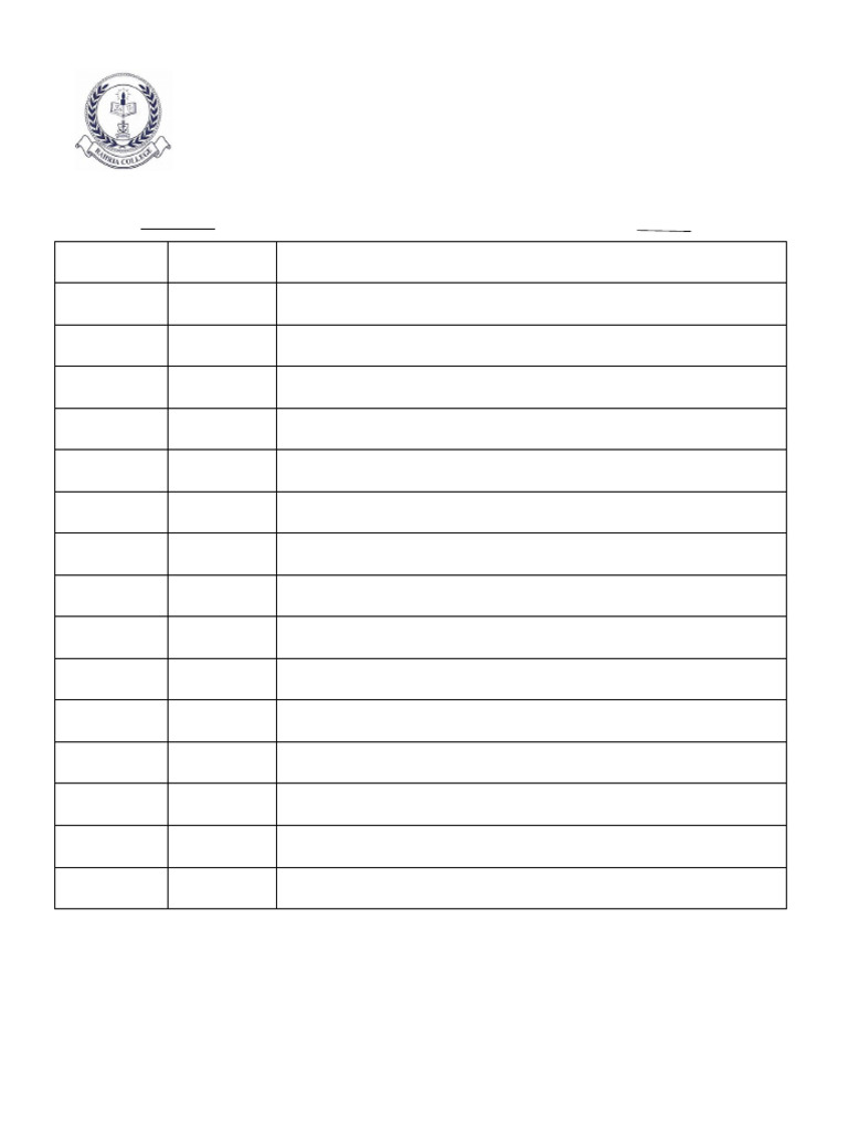 Revision Plan For First Term 2025 | PDF