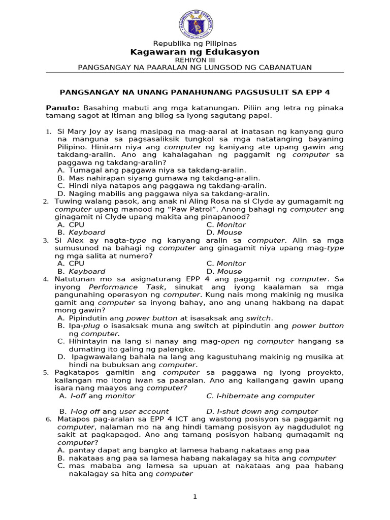 EPP 4 For Final ValidationOKnapoi2maam | PDF