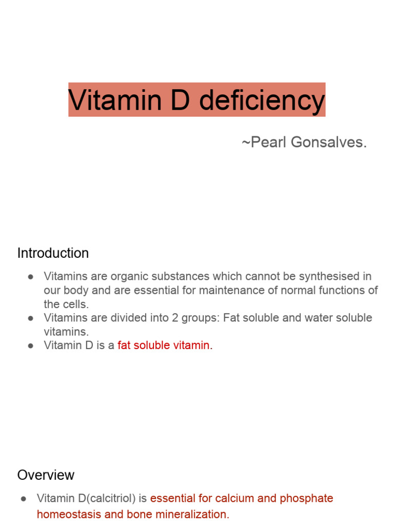 Understanding Vitamin D Deficiency | PDF | Vitamin D | Bone