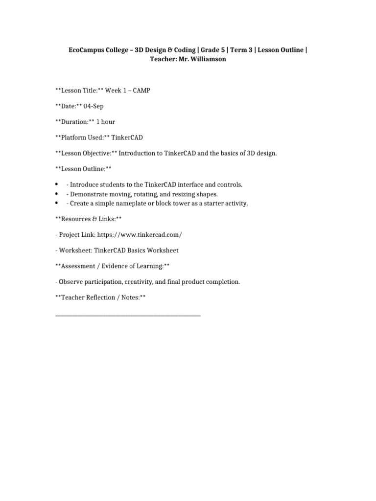 Grade 5 3D Design & Coding Lessons | PDF | Scratch (Programming ...