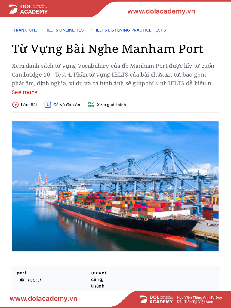 Manham Port | PDF