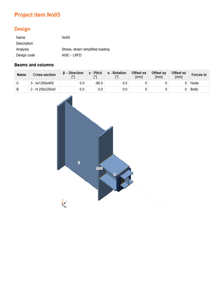 Structural Design Analysis: Beams & Bolts | PDF | Mechanical ...