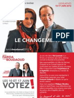 Carte Postale N°2 de Farida BOUDAOUD, Candidate Aux Législatives Dans La 13e Circonscription Du Rhône, 10-17 Juin 2012