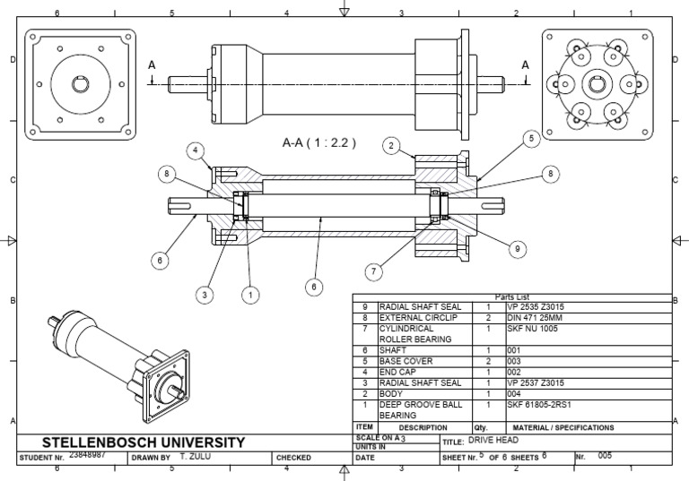 Parts List for Mechanical Components | PDF | Mechanical Engineering ...