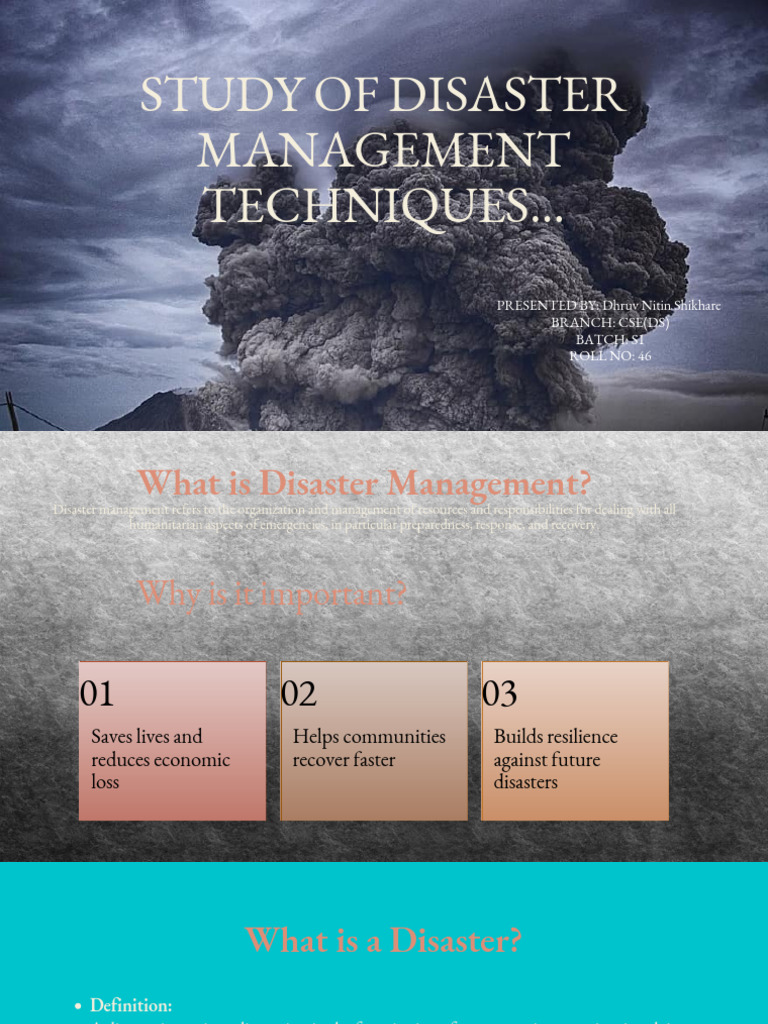 Study of Disaster Management Techniques J PPT 5th - PPTX - 20251024 ...