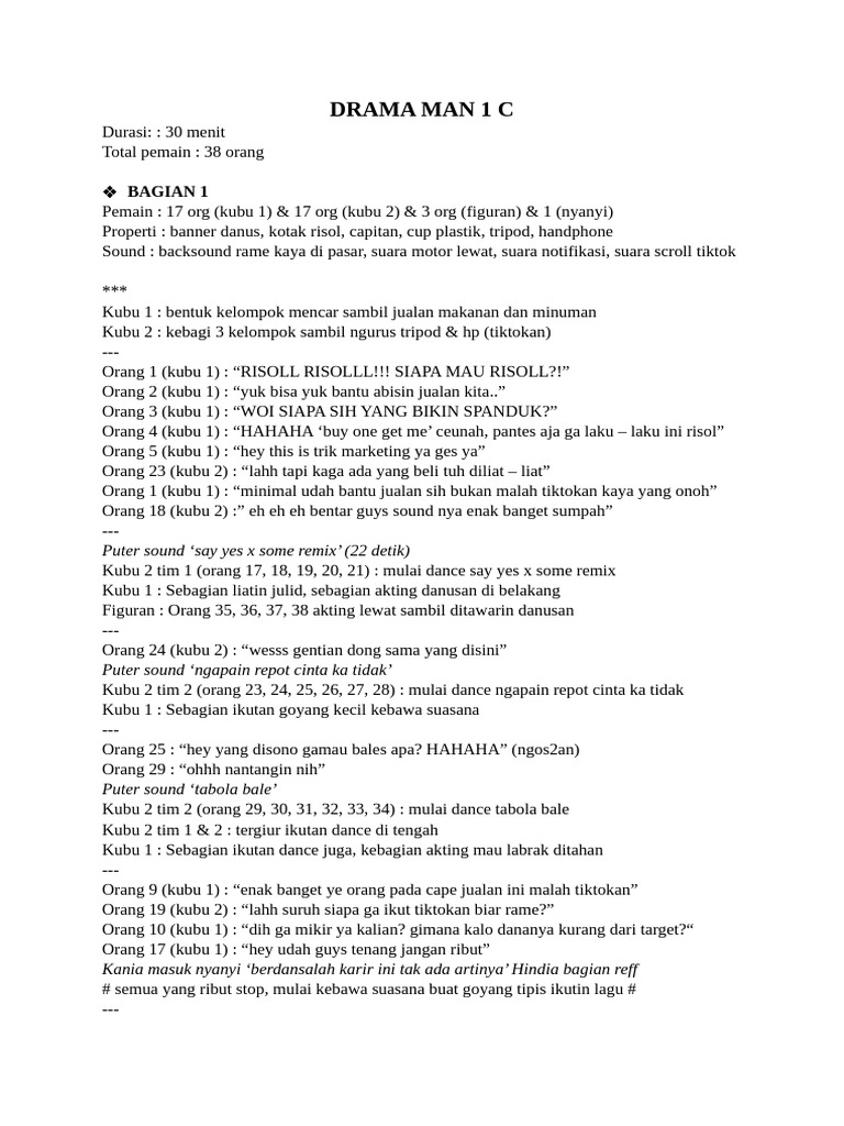 DRAMA MAN 1 C | PDF