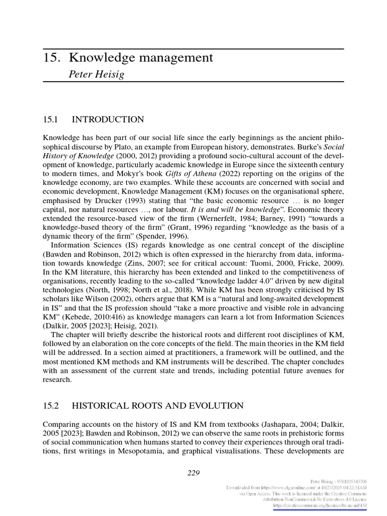 Chapter15 | PDF | Tacit Knowledge | Knowledge Management