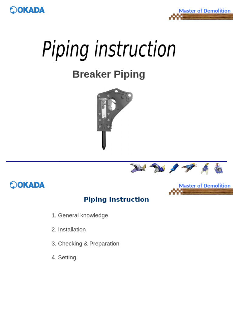 Breaker Piping Installation Guide | PDF | Valve | Pipe (Fluid Conveyance)