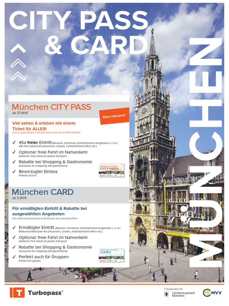 25-04 - München Card Und City Pass - Dokument Für MT - English | PDF ...
