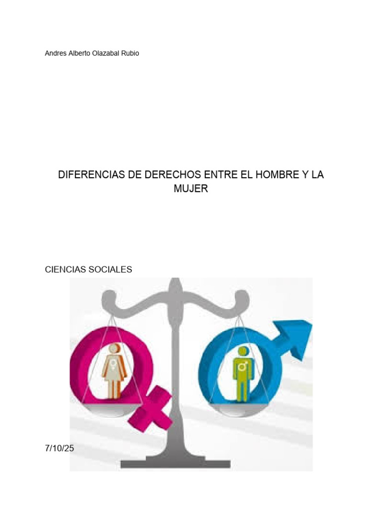 Ciencias Sociales (Andres) | PDF | Igualdad de género | Estudios de género