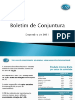 Conjuntura Econômica em Serviços Dezembro 2011