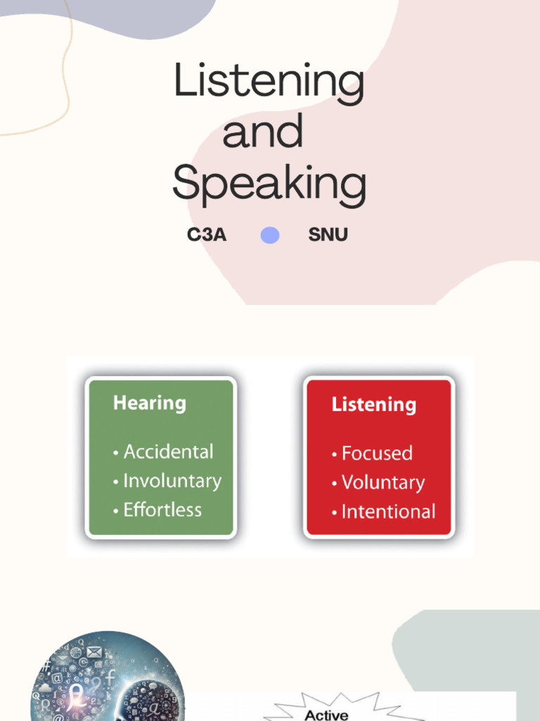 Effective Listening Strategies and Games | PDF