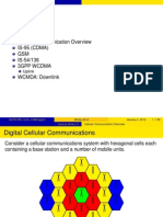 Lecture Notes 12: Cellular Communication Overview IS-95 (CDMA) GSM IS-54/136 3Gpp Wcdma WCMDA: Downlink