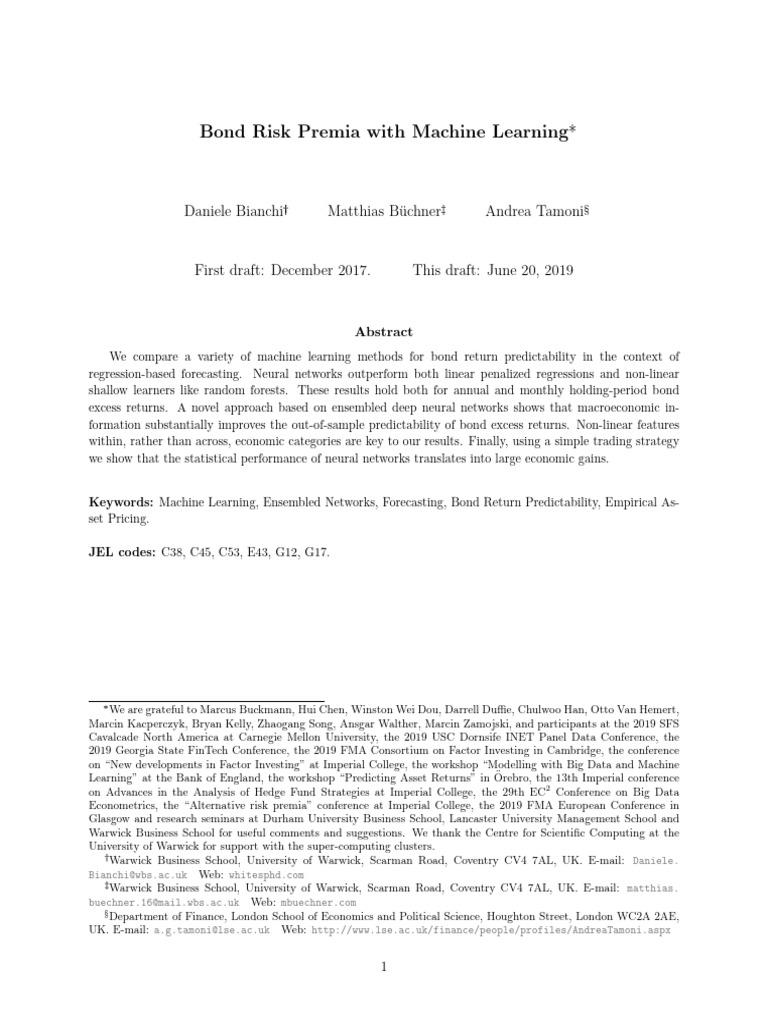 Buchner, M. Ve Tamoni, A. (2019) . | PDF | Principal Component Analysis ...