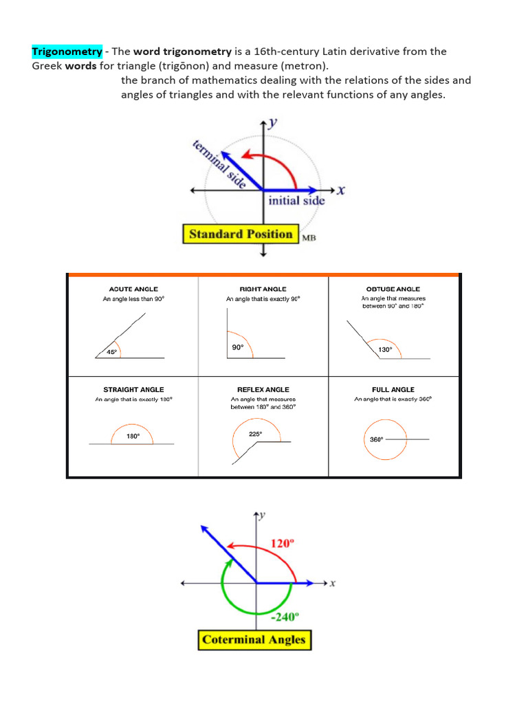 Trigonometry Introduction | PDF | Trigonometry | Euclid