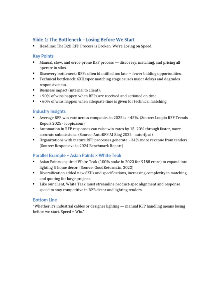 Slide 1 Bottleneck Refined EY Techathon | PDF