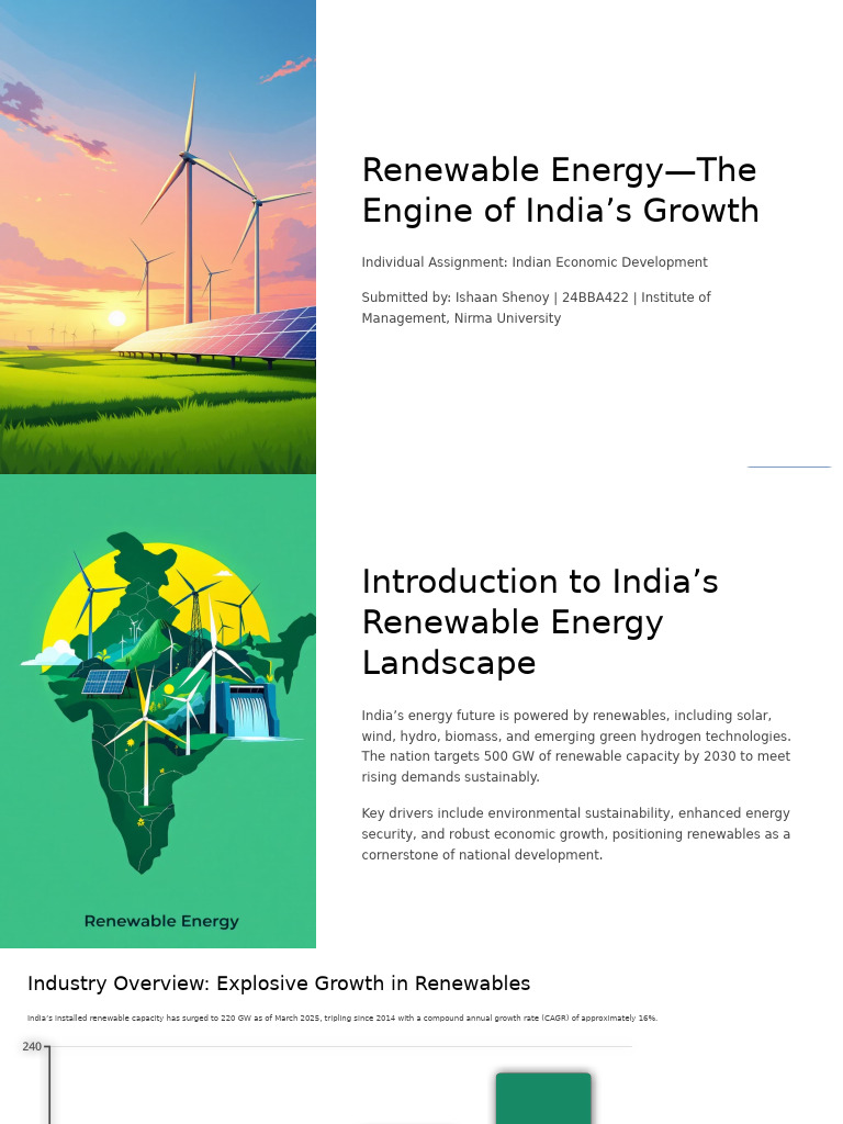 India's Renewable Energy Growth Insights | PDF | Renewable Energy ...