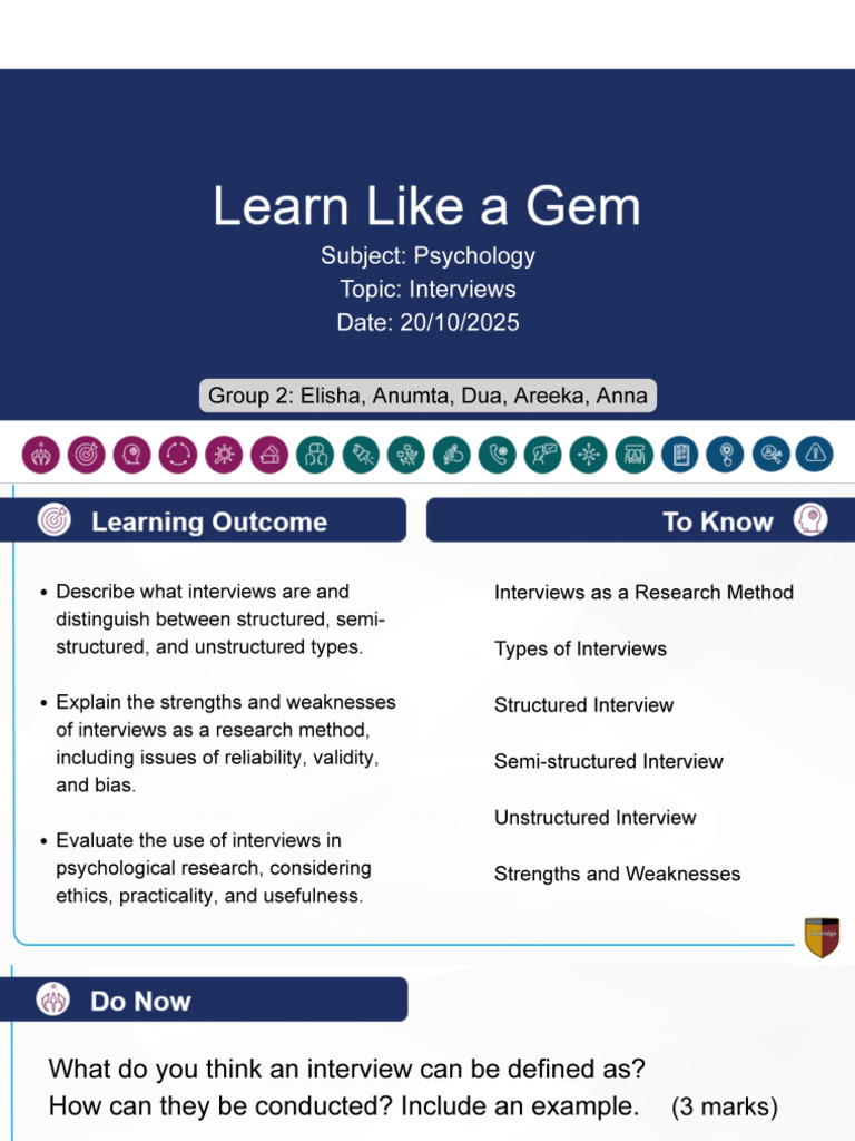 Interviews - Group 2 PDF | PDF