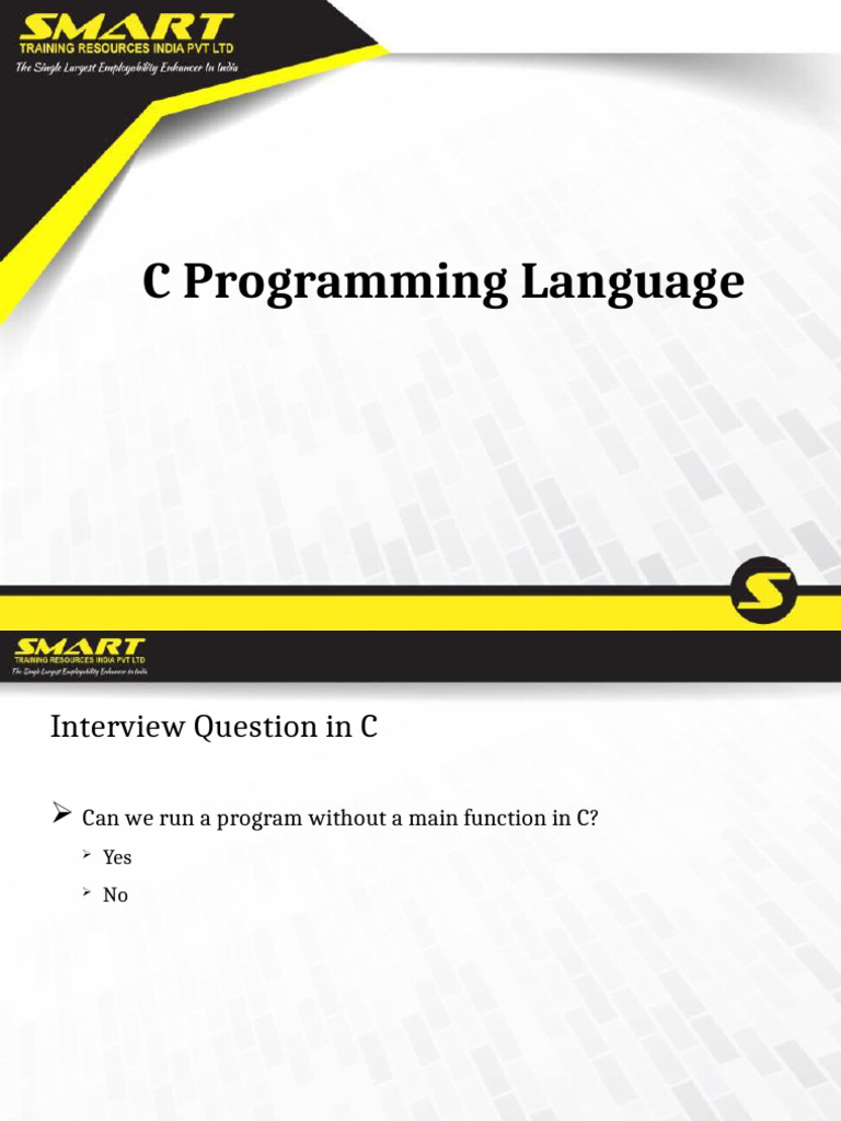 C Program Execution Without Main Function | PDF | Pointer (Computer ...