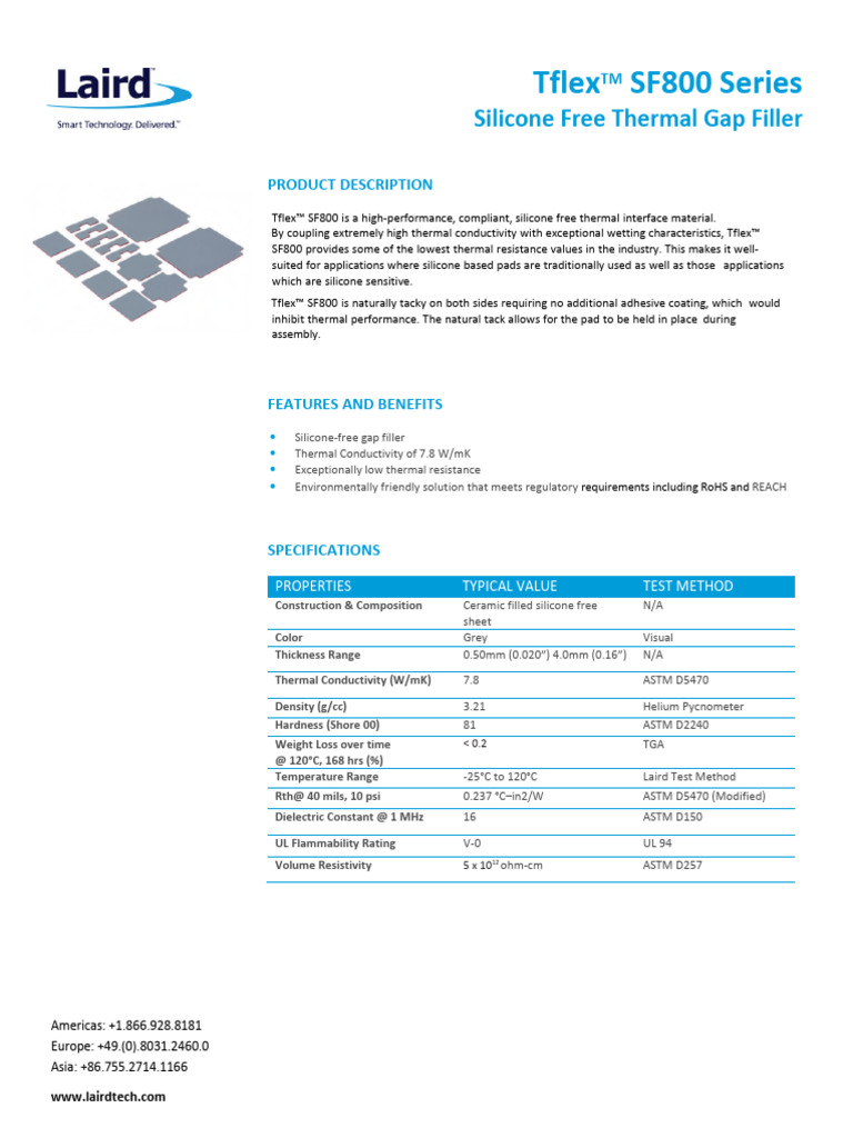 Silicone-Free Thermal Gap Filler | PDF | Silicone | Electrical ...