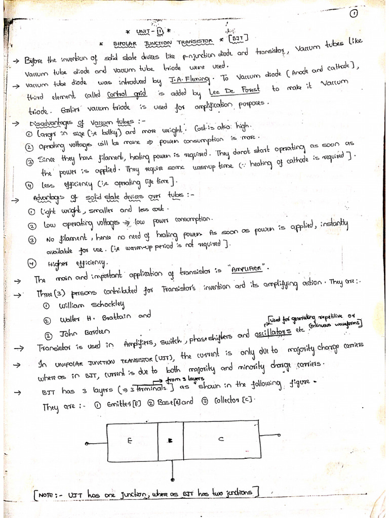 BJT Notes | PDF