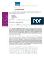 Ethnologue Statistical Summaries