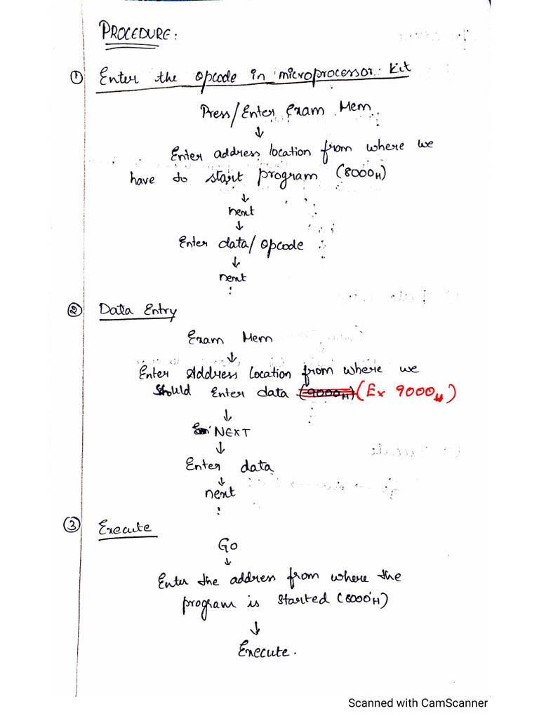 Microprocessor (Cycle 2) Programs 1-13 | PDF