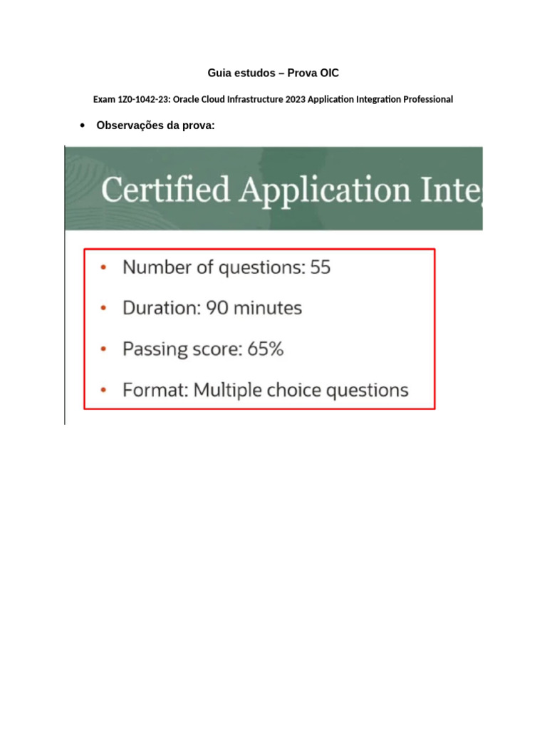 OIC Exam Guide: 1Z0-1042-23 Insights | PDF | Xslt | Web Service