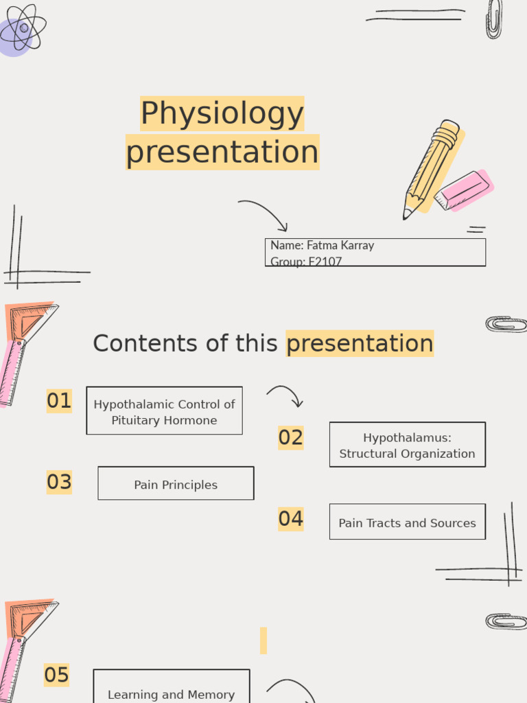 Physiology Fatma | PDF | Pain | Hypothalamus