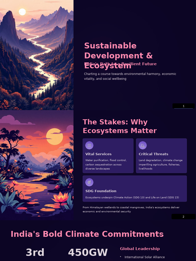 India's Sustainable Ecosystem Strategies | PDF | Sustainability ...