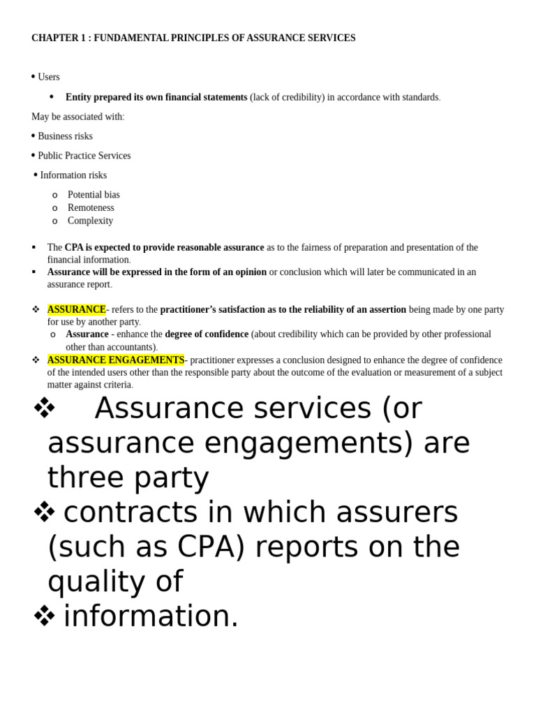 CHAPTER-1-AAP-NOTES | PDF | Audit | Certified Public Accountant
