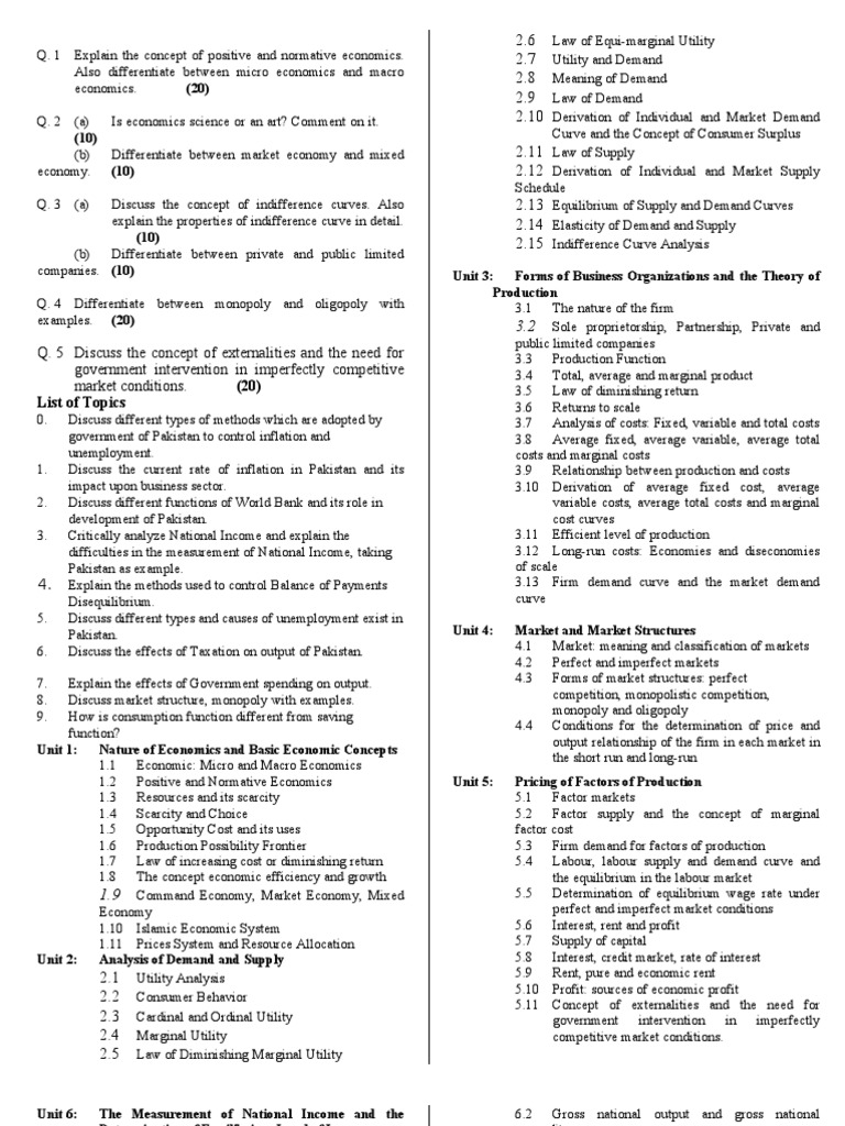 522 Economic Analysis B | PDF | Perfect Competition | Economics