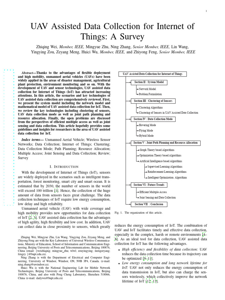 UAV Assisted Data Collection For Internet of | PDF | Internet Of Things ...
