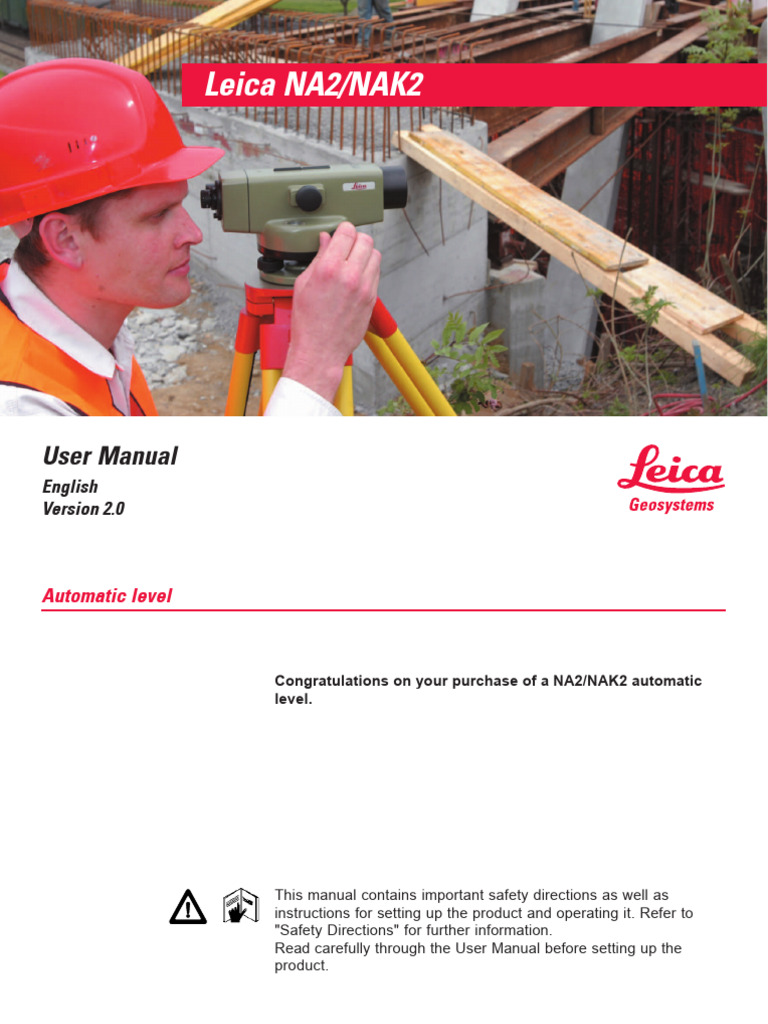 Leica NA2/NAK2 Automatic Level Manual | PDF | Nature