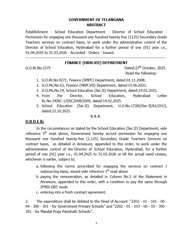 Department - Director of School Education | PDF