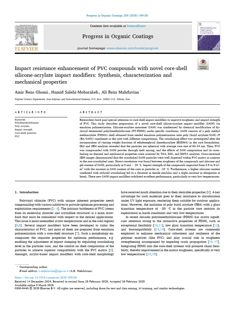 Enhancing PVC Impact Resistance with SAIM | PDF | Poly(Methyl ...