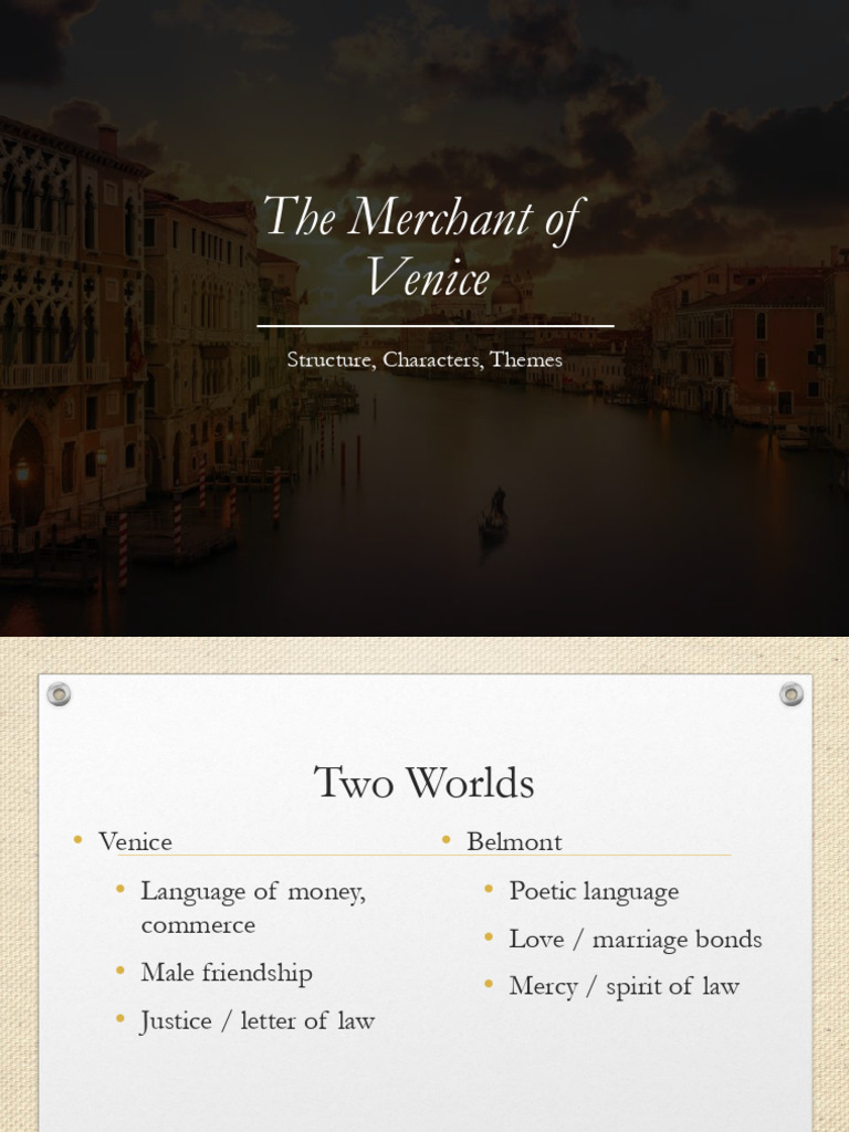 Merchant of Venice: Themes & Plots Explained | PDF | The Merchant Of ...