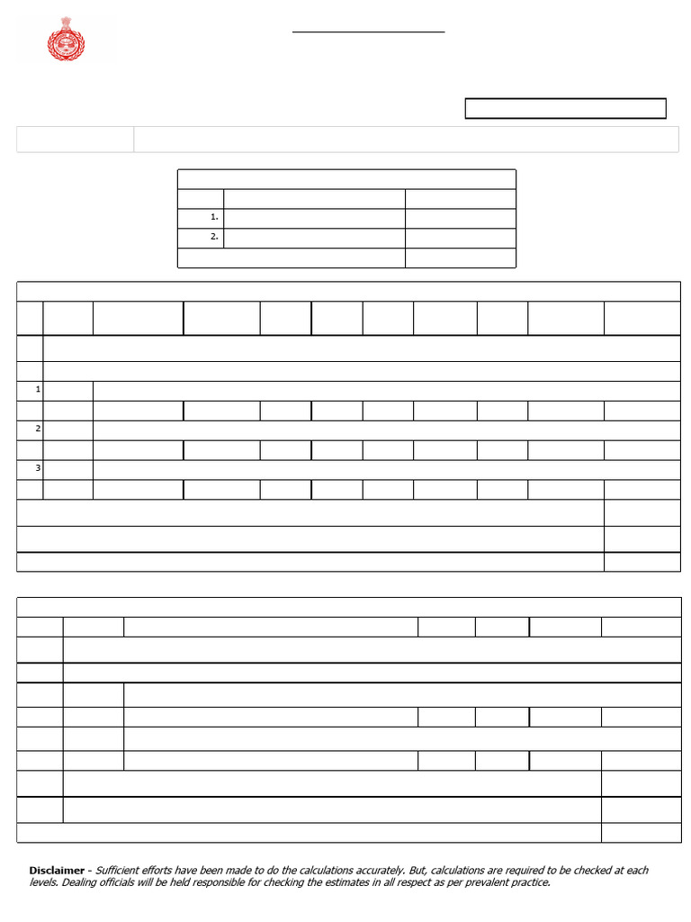 Detailed Estimate for Storm Water Pipe Cleaning | PDF
